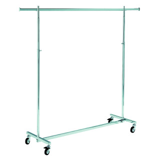 Konfektionsständer Vierkant 140cm B x140 - 220cm H seitlich je 40cm 80mm Rollen