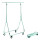 Reiserollständer faltbar 100cm breit x 150cm hoch seitlich je 30cm 80mm Rollen