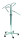 Kleiderständer 4-Arm schräg 110-170cm hoch Arme 40cm Kreuzfuss mit 5 Rollen 50mm
