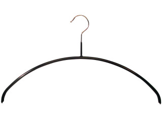Formbügel 46/P schwarz 46cm lang drehbarer Haken rutschfest beschichtet