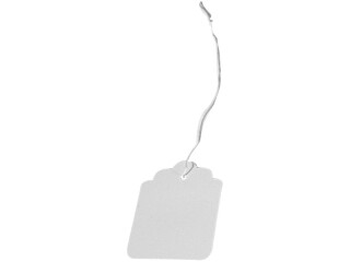 Hängeetikette weiss m. Faden 36 x 53mm 1000 Stk./Karton