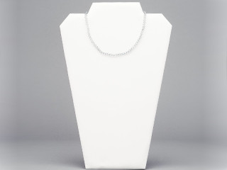 Collierpräsenter weiss 22 x 32cm hoch Kunstleder