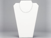 Collierpräsenter weiss 22 x 32cm hoch Kunstleder