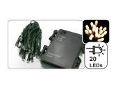 Batterie-Lichterkette 20 LED warmweiss, IP44 outdoor...