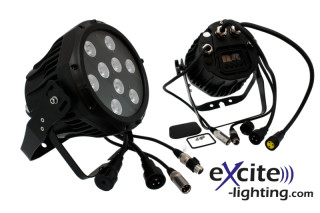 ExBeamer RGBW 25° IP65 9 LED 10W PAR f. grossfläch. Beleuchtung