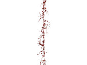Perlengirlande Glitter rot 180cm lang Kunststoff