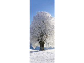 bannière textile arbre hivernal 75 x 180cm