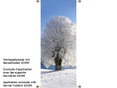 bannière textile arbre hivernal 75 x 180cm