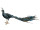 Pfau klein langer Schwanz blau/braun 45 x 15 x H 18cm
