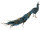 Pfau klein langer Schwanz blau/braun 45 x 15 x H 18cm