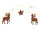 decorative rust-metal hanger reindeers 120cm