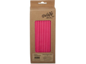 paper drinking straws 100 pieces pink uni