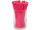 pailles à boire en papier 100 pièces rose fuchsia uni