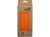 pailles à boire en papier 100 pièces orange...