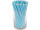 paper drinking straws 100 pieces turquoise plain
