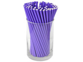 paper drinking straws 100 pieces lavender plain