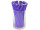 paper drinking straws 100 pieces lavender plain