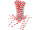 paper drinking straws 100 pieces red-white striped