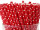 pailles à boire en papier 100 pièces rouge-blanc points