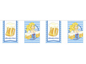 Fahnenkette Bierfest/Frau L 6 m, 15-tlg. 20x30cm 2-s.