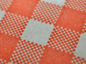 tablecloth "airlaid" red-white checkered 25m