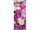 Textilbanner Pfingstrosen 75x180cm, rosa/weiss Schlauchnaht oben+unten