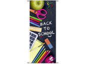 Textilbanner"Back to school" 75x180cm...