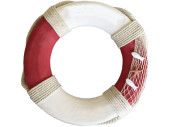 Rettungsring rot-weiss Dekor Ø 50cm, T 8cm, Polyfoam