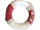Rettungsring rot-weiss Dekor Ø 50cm, T 8cm, Polyfoam