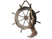 Steuerrad BIG Holz natur mit Tau, Ø 73 x 8 cm