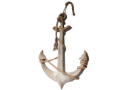 anchor "BIG", natural wood, with rope, 52 x 7 x...