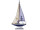 Segelschiff Relax gross blau/weiss, 57 x 32 x 5,5 cm
