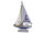 Segelschiff Relax klein blau/weiss, 35 x 22,5 x 4 cm