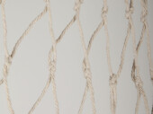 Fischernetz dick, natur, 150 x 200cm, Maschen 5 x 5cm, mit Muscheln geschmückt
