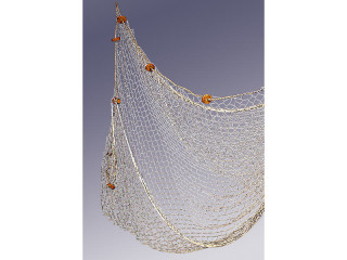 Fischernetz mit Kork 120x250 naturfarben