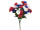 Feldblumenstrauss Heidi rot/blau/weiss, H42cm, Ø35cm Blüten Ø 5,5cm