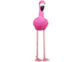 Flamingo pink stehend mini Styro/Federn, 8 x 16 x H28cm