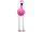 Flamingo pink stehend mini Styro/Federn, 8 x 16 x H28cm