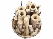 support en bouleau avec verres petite Ø 15 x h 18cm