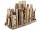 support en bouleau avec verres grand 30 x 13 x h 22cm