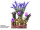 support en bouleau avec verres grand 30 x 13 x h 22cm