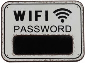 Schild WIFI beschreibbar weiss/schwarz, 39 x 29 x 0.9