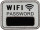 Schild WIFI beschreibbar weiss/schwarz, 39 x 29 x 0.9