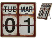 Klappkalender Nostalgie crème/braun, 29 x 29 x 3.5cm