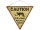 Schild Caution Drunk People gelb/schwarz, 40 x 35 x0.5cm