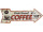 Wegweiser Fresh Coffee crème/rot, 40 x 14 x 0.5 cm
