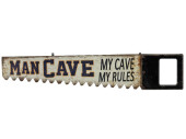 panneau style scie man cave crème/brun, 70 x 15 x...