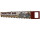saw design sign route 66 cream/brown, 70 x 15 x 2.5cm
