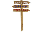 Wegweiser Surf Beach Bar braun, 90 x 54 x 1.8 cm