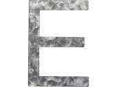 Buchstabe Zink E silber, 16 x 11.1cm